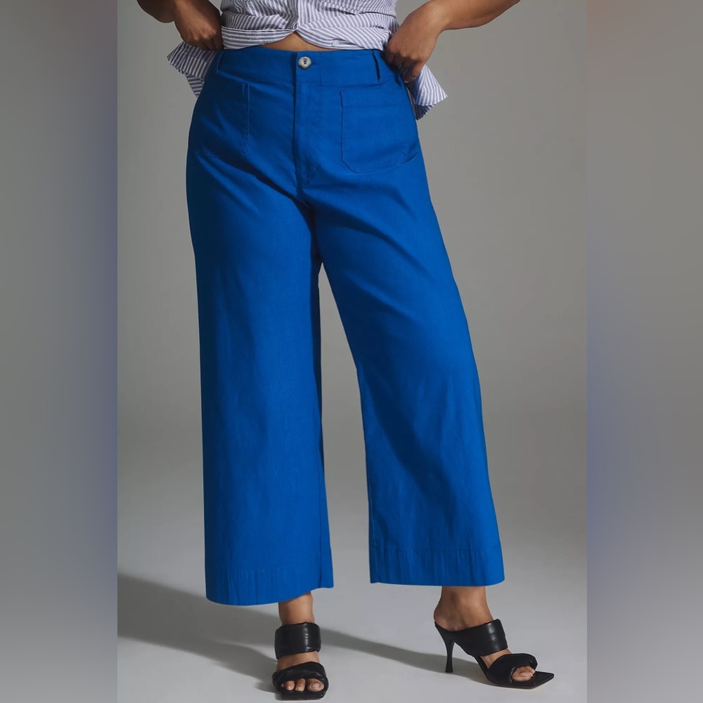 Anthropologie Maeve Colette Wide Leg Crop Pant